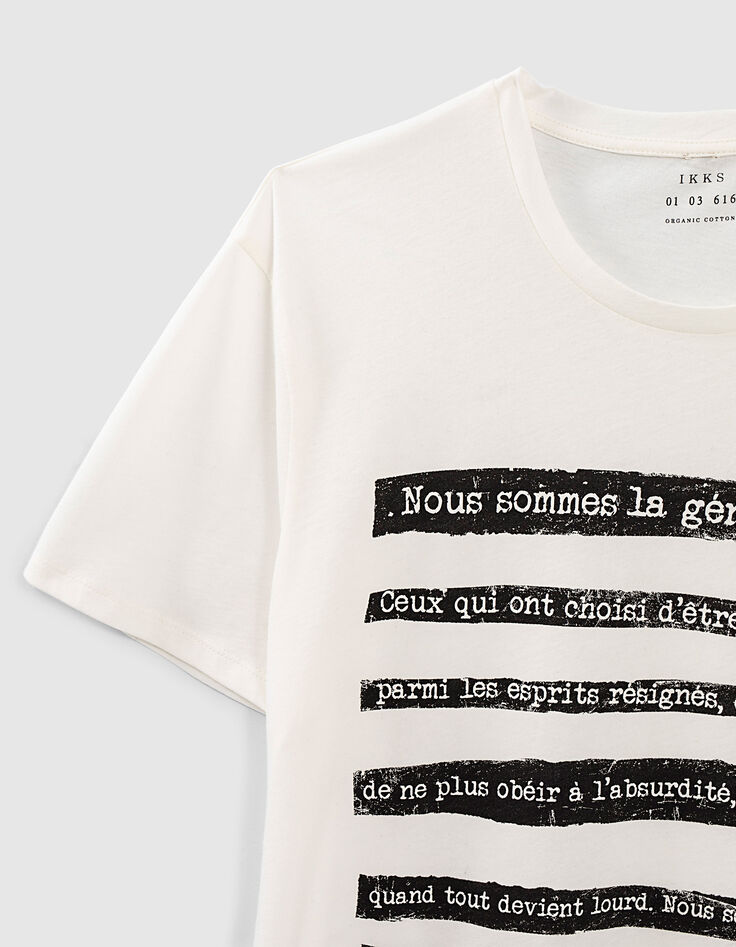 Gebroken wit T-shirt Manifesto 1440 Leather Story Heren-2 Gebroken wit T-shirt Manifesto 1440 Leather Story Heren-2