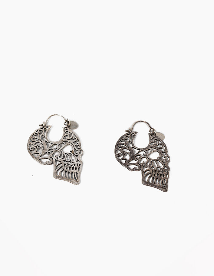 Women’s skull hoop earrings - IKKS
