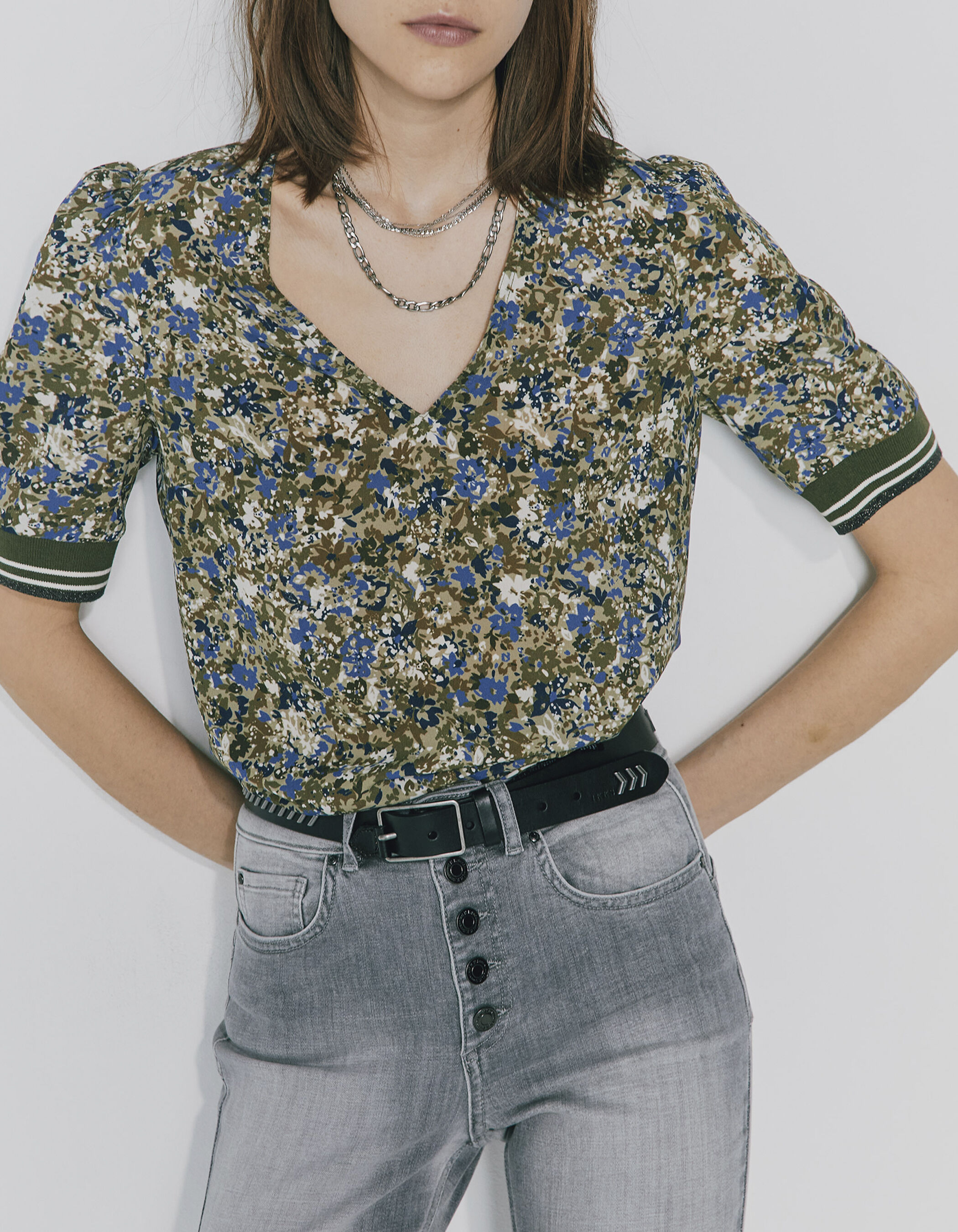 Top imprimé fleuri femme outlet