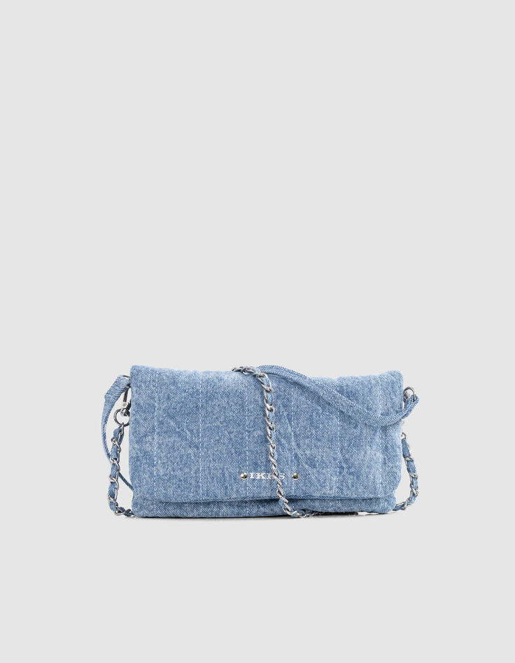 The clutch bag blue denim for girl-1
