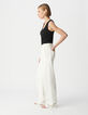 Women's off-white recycled cotton wide-leg jeans-5