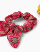 Girls' medium pink and yellow scrunchies-3