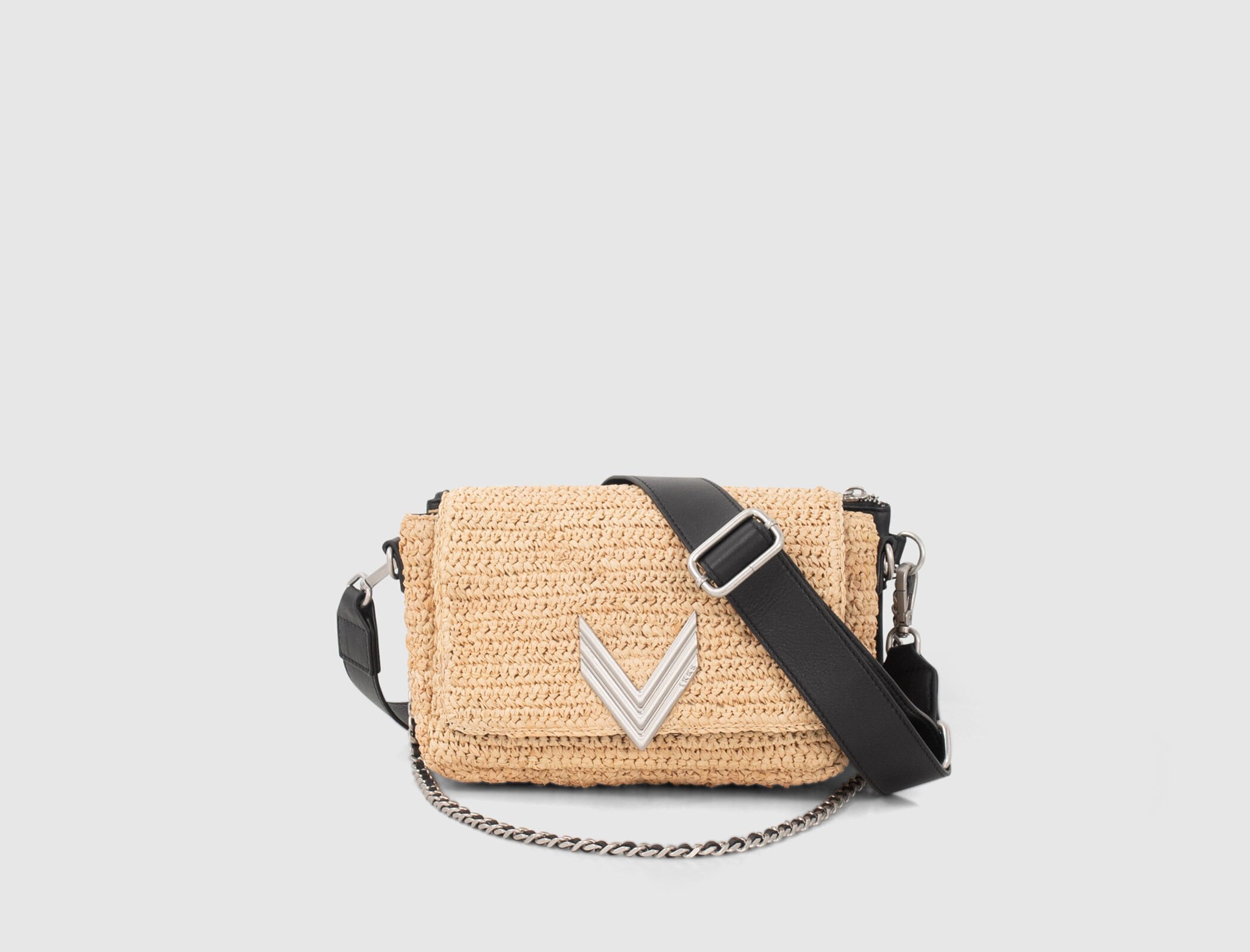 Sac best sale bandouliere raphia