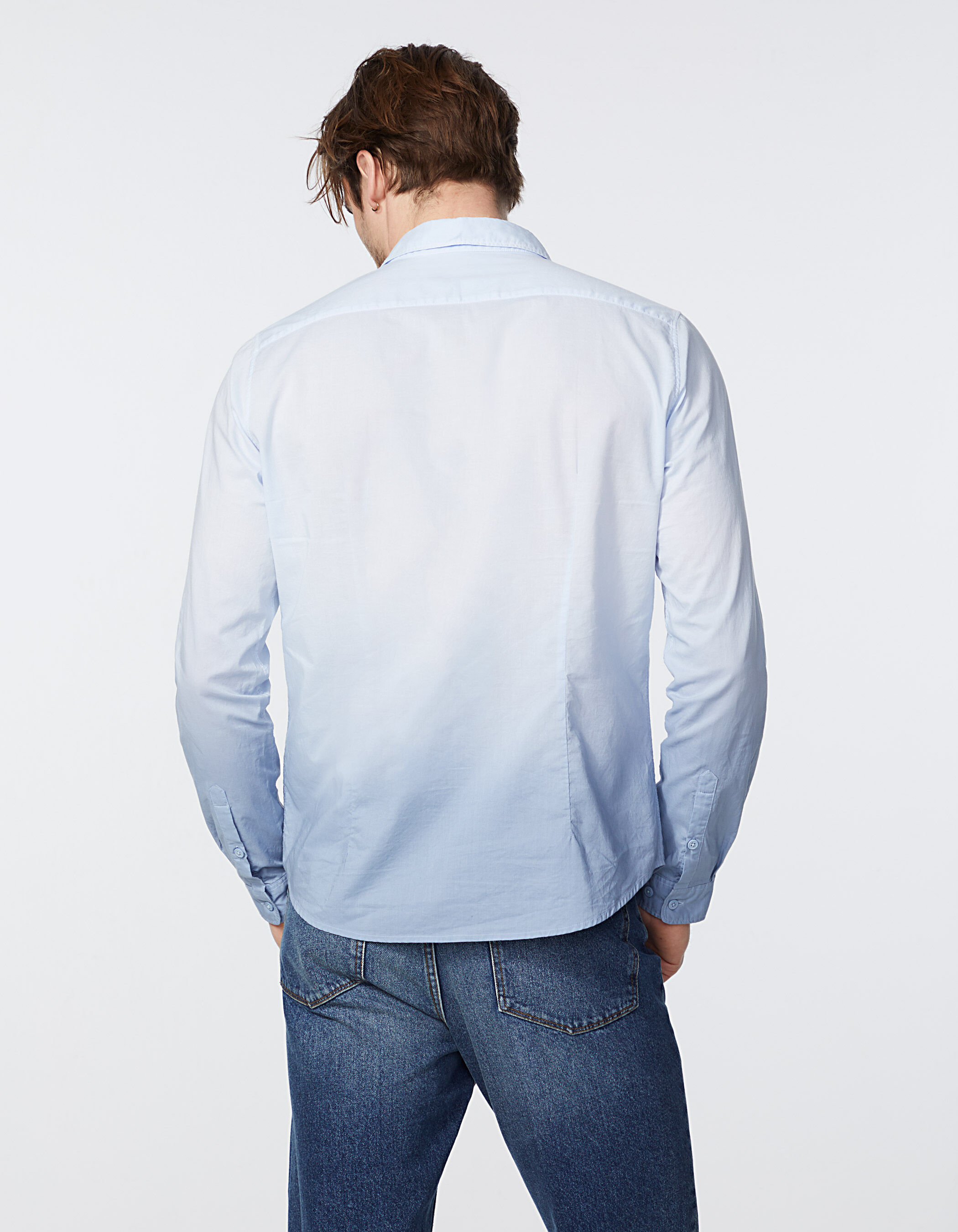 Camisa slim stone con efecto tie and dye Hombre IKKS
