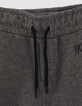 Boys’ charcoal grey marl biker joggers-2