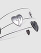 Diadeem metalgun met hartjes-bliksems meisjes-6