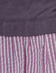 Vestido para ni&ntilde;a en trampantojo bimateria ciruela-7