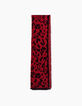 Echarpe mousseuse jacquard animalier rouge femme-1