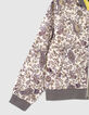 Girls’ ecru paisley print Ecovero® bomber jacket-5