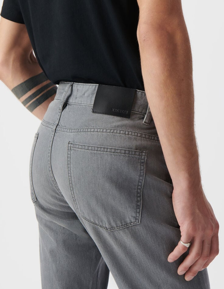 Graue TAPERED-Herrenjeans-4