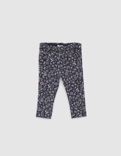 Jogging navy imprimé cachemire bébé fille - IKKS