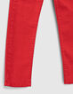Jean slim rouge moyen garçon -4