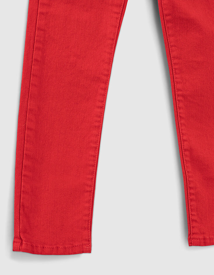 Mittelrote Slim-Jungenjeans -4 Mittelrote Slim-Jungenjeans -4