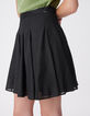 Women's short black skater skirt-5