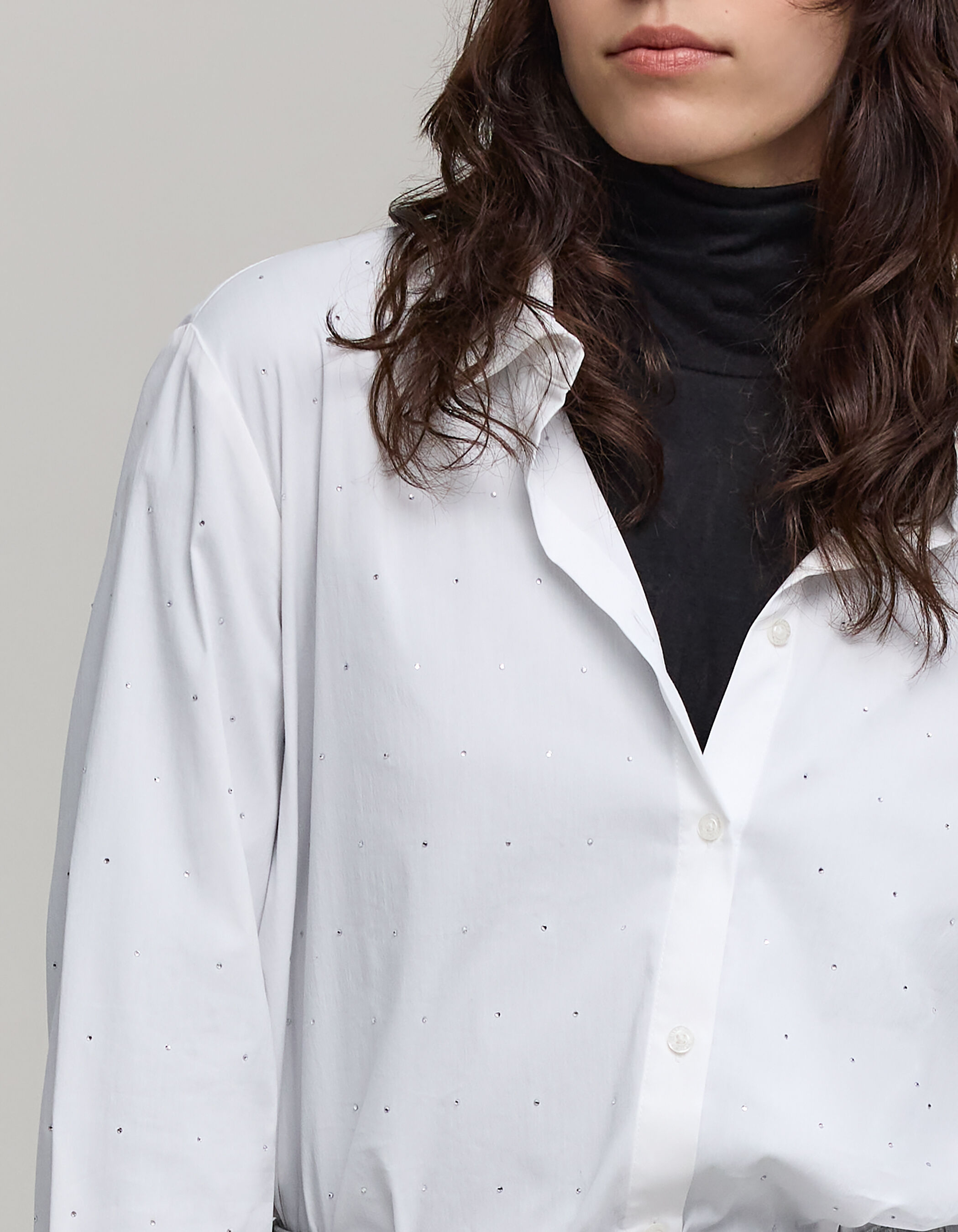 Chemise blanche strass all over Femme IKKS
