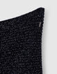 Men’s navy ribbed marl snood-2