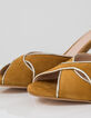 Sandalias de tacón amarillas de ante I.Code-4