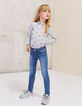 Girls' embroidery skinny jeans-1
