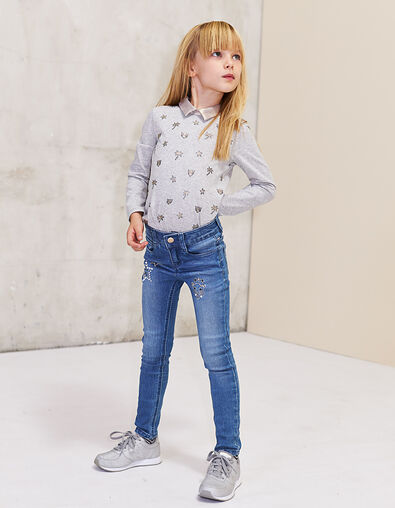 Girls' embroidery skinny jeans - IKKS