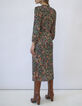 Robe midi imprimé bohème floral femme-2
