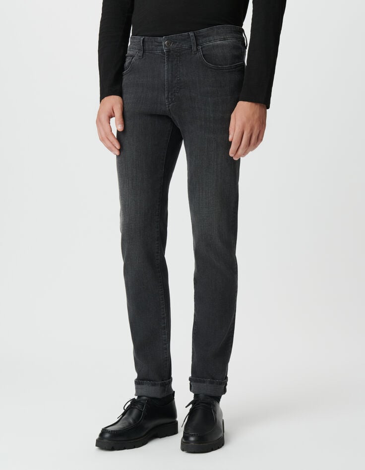 Grijze slim jeans Bruce Heren-2 Grijze slim jeans Bruce Heren-2