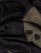 Sjaal met kaki doodshoofdprint voor dames-3