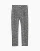 Knöchellange Damenchiffonhose mit Panterprint-1