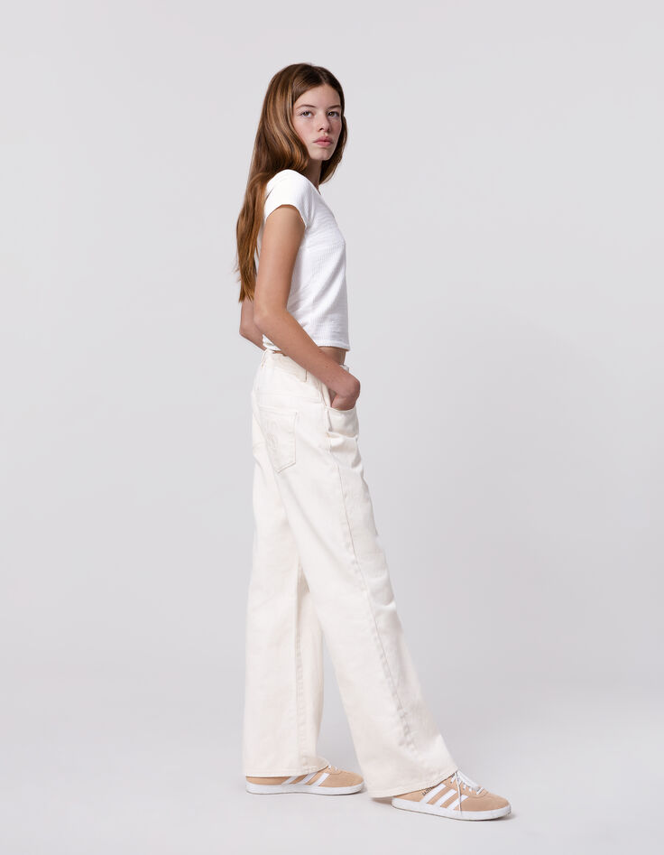 Jean FLARE beige fille-3