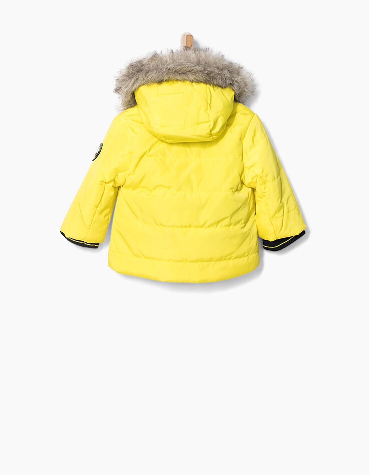 Gele gewatteerde jas baby-3
