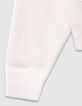 Girls’ beige soft knit buttoned cardigan-4