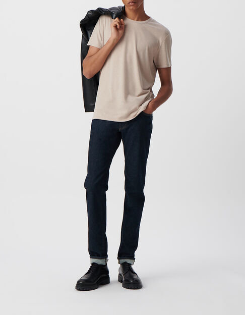 Men&rsquo;s sand hemp blend DRY FAST T-shirt - IKKS