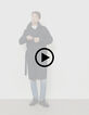 Marine lange trenchcoat riem Heren-10 Marine lange trenchcoat riem Heren-10