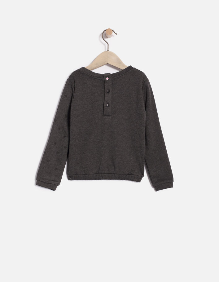 Girls' cotton fleece sweatshirt - IKKS