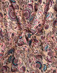 Combi short rose poudré imprimé cachemire fille-5