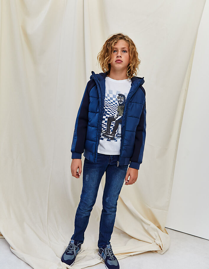 Boys' vintage blue slim jeans  - IKKS