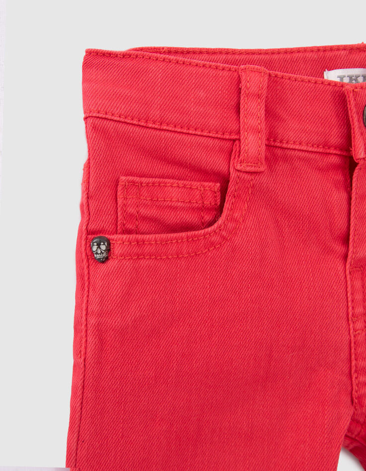 Baby boys’ faded red jeans-2