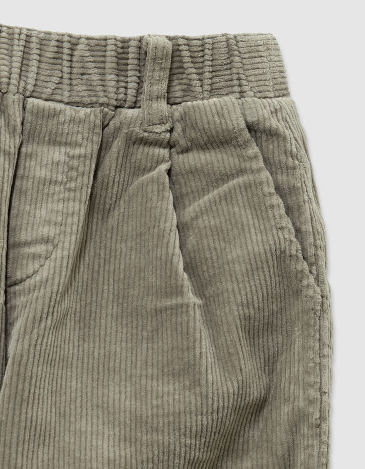 Boys’ khaki corduroy loose chinos-2