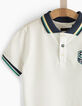 Polo gebroken wit leeuwenkop rug jongens-5