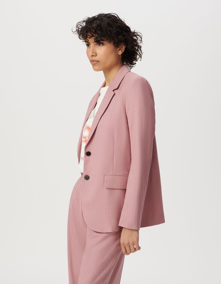 Veste de costume rose Femme-3 Veste de costume rose Femme-3