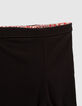 Leggings réversible rouge imprimé et noir bébé fille-6
