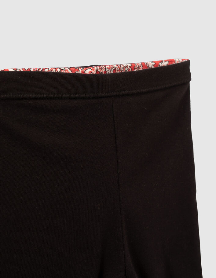 Wendeleggings, Rot mit Print und Schwarz, für Babymädchen - IKKS