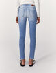 Jean slim bleu clair regular waist coupe sculpt up femme-3
