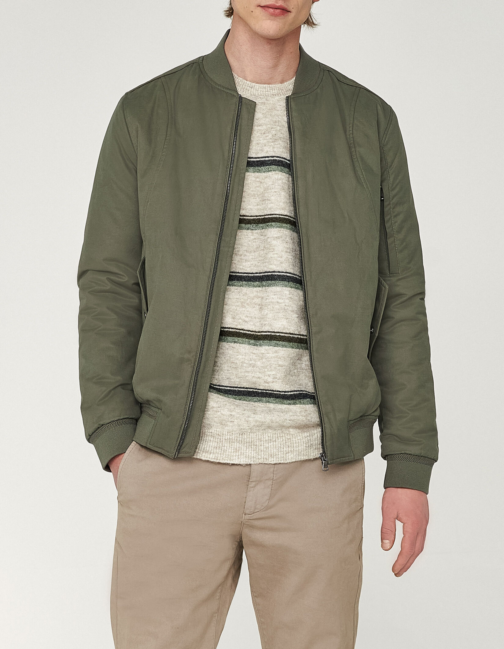 Bombers homme kaki online