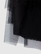 Jupe noire tulle asymétrique fille-5