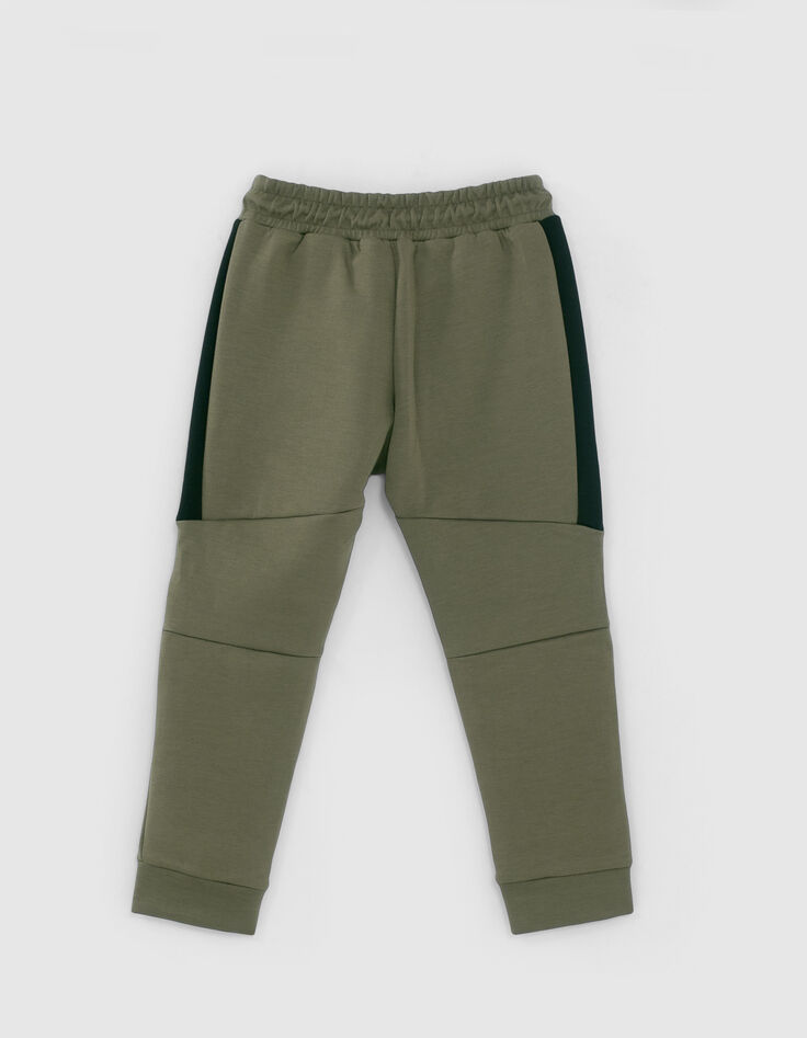 Jogging kaki avec bandes latérales garçon -3