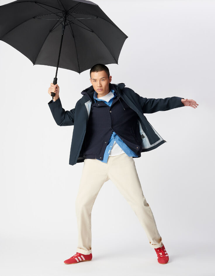 Herren WATERPROOF Marinejacke mit abnehmbarer Kapuze-8