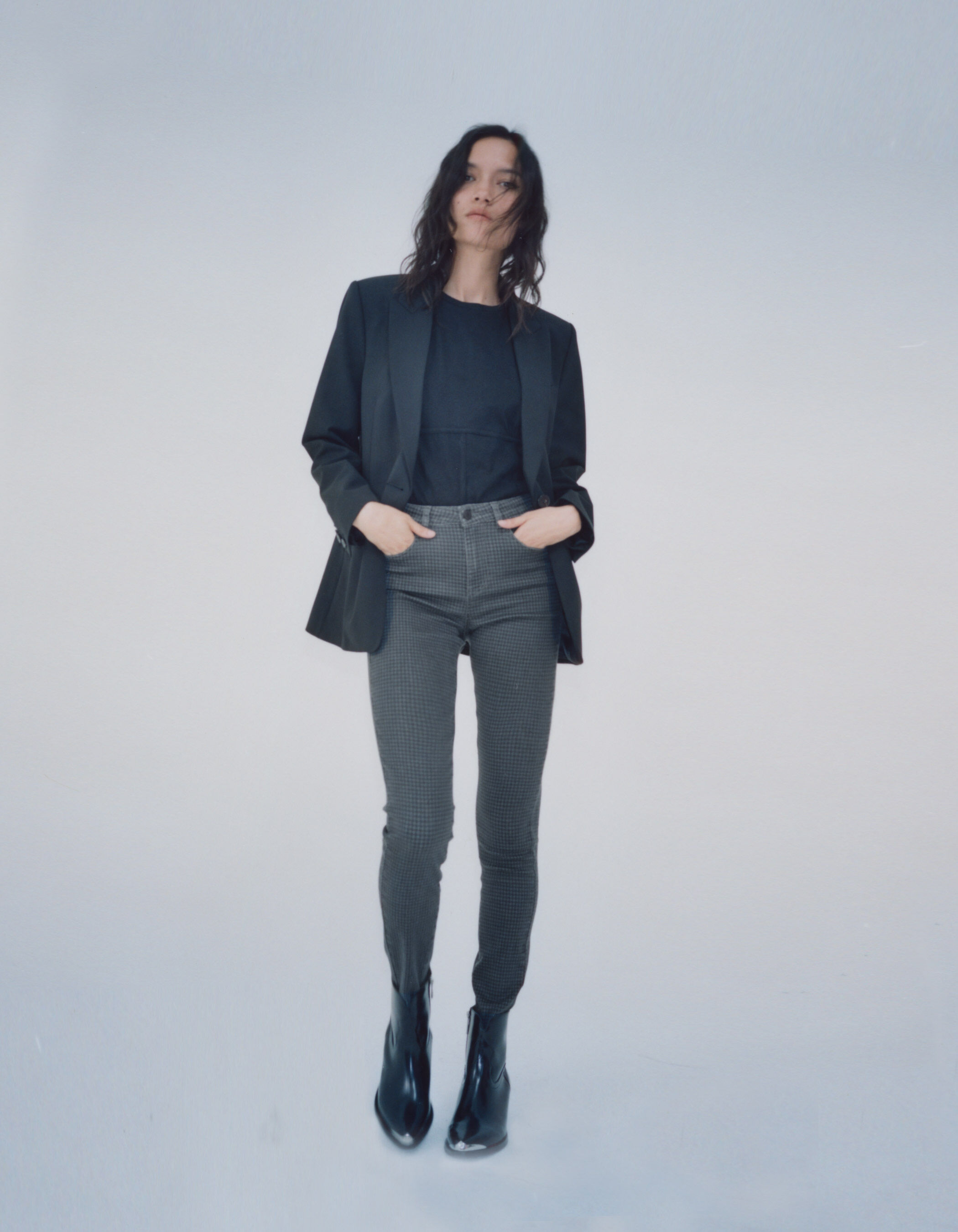 Pantalon pied de poule femme zara deals