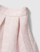 Jupe rose imprimé jacquard fille-3