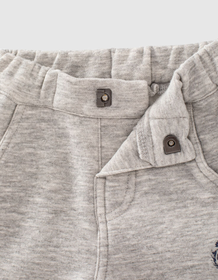 Jogging gris avec biais latéraux bébé garçon -5