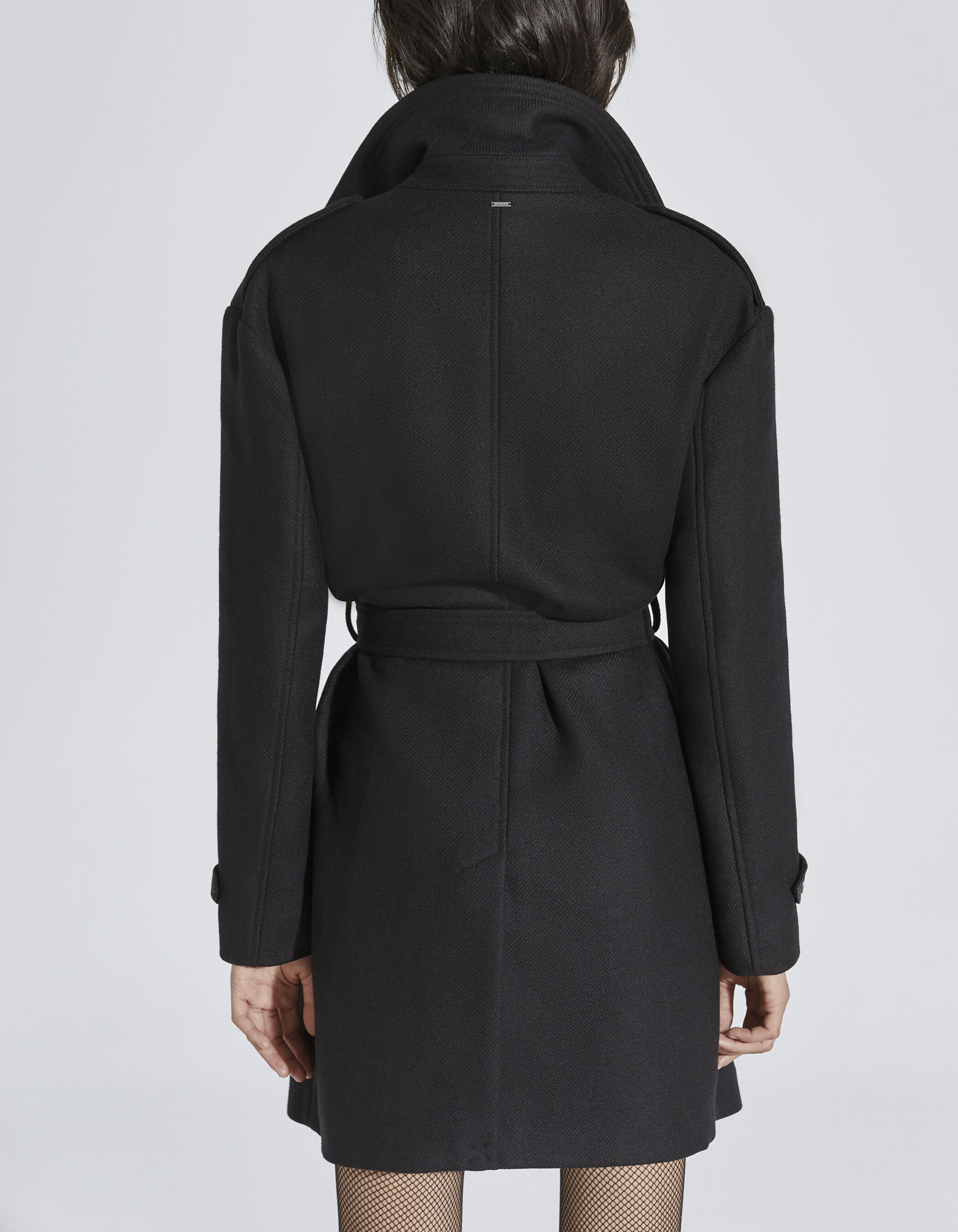 Trench long femme clearance noir